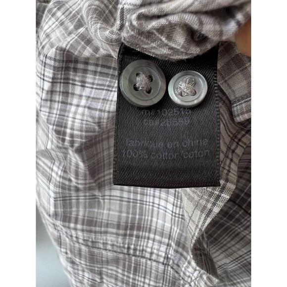 John Varvatos USA button Down Plaid Zipper L - Picture 6 of 6